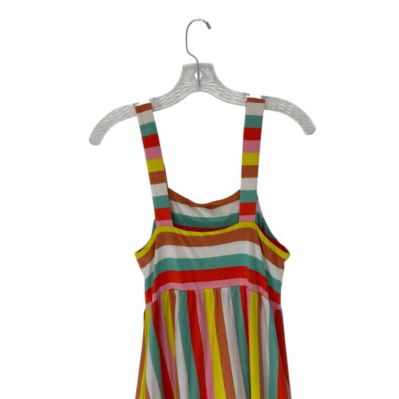 J.Crew Multicolor Sleeveless Beachy Resort Rainbow Stripe Maxi Dress Size XS - Picture 7 of 11